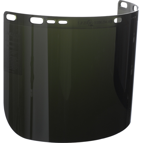 F50 Moulded Faceshield, Polycarbonate, 5.0 Tint We Share Industrial Supply