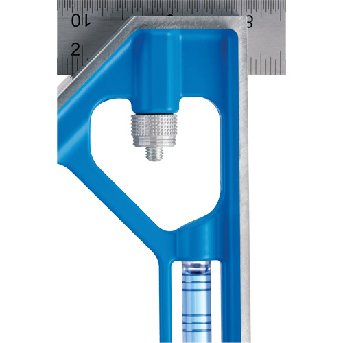 &eacute;querre combin&eacute;e True Blue, 12" lo, 1/16" Graduations, Acier, Ordinaire We Share Industrial Supply