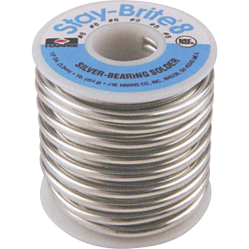 M&eacute;tal d'apport Stay-Brite 8, Sans plomb, 94 % d'&eacute;tain, 6 % d'argent, &acirc;me Plein, dia. 0,0625" We Share Industrial Supply