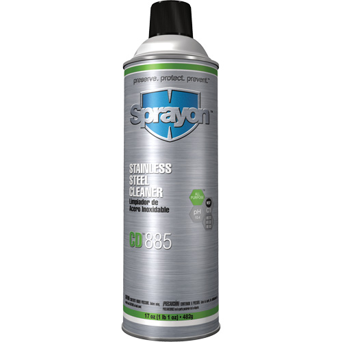Nettoyant pour acier inoxydable CD885, 20 oz, Canette a&eacute;rosol We Share Industrial Supply