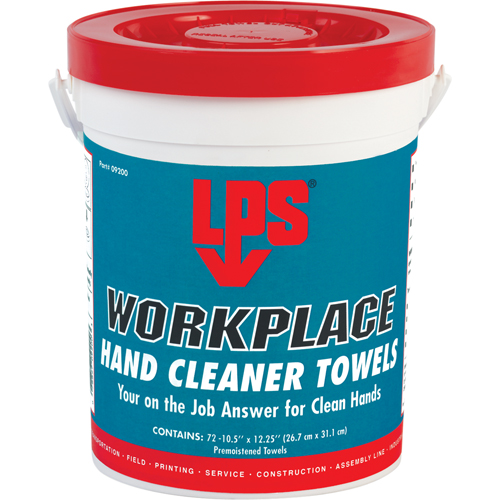 Serviettes nettoyantes pour le travail, 72 lingettes, 10-1/2" x 12-1/4" We Share Industrial Supply