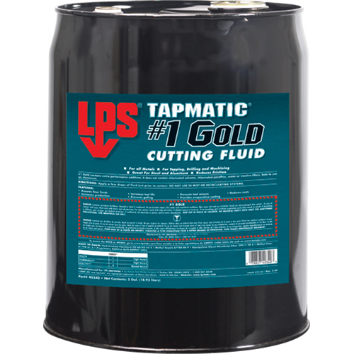 Tapmatic&reg; #1 Gold Cutting Fluids, 5 gal. We Share Industrial Supply