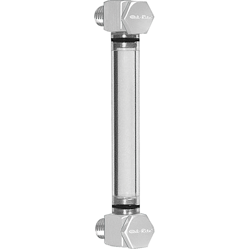 Indicateur de niveau &agrave; liquide en Rond Nylon, Filet&eacute;, 9" lo, 205°F (96,11° C) We Share Industrial Supply