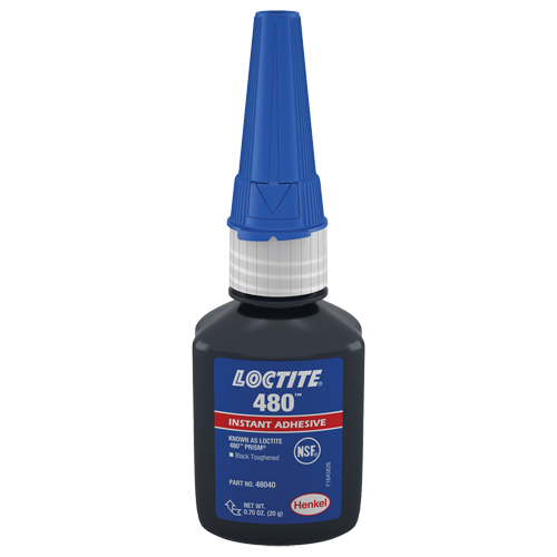 480 Instant Adhesive, Black, Tube, 20 g We Share Industrial Supply
