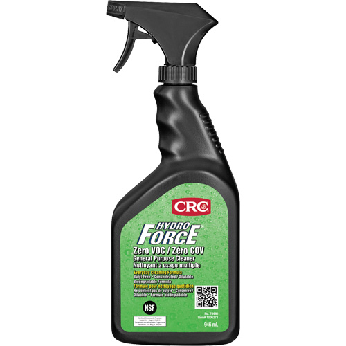 HydroForce&reg; Zero VOC General Purpose Cleaners, 946 ml, Trigger Bottle We Share Industrial Supply