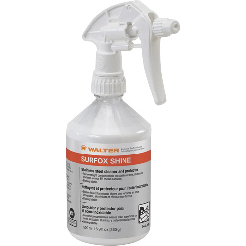 Nettoyant & protecteur pour acier inoxydable Surfox Shine, 500 ml, Bouteille &agrave; g&acirc;chette We Share Industrial Supply