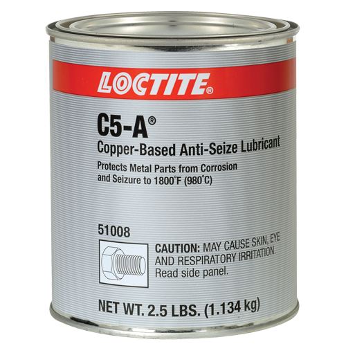 Lubrifiant antiblocage au cuivre Loctite 8008 C5-A, 2,5 lb, Canette, 1800°F (982°C) Temp&eacute;rature max. We Share Industrial Supply