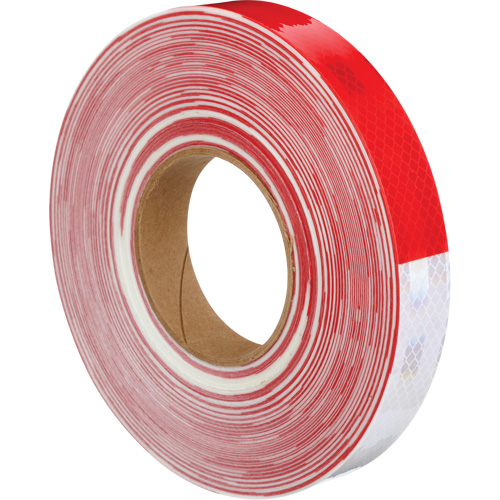 Ruban de masquage Diamond Grade de 3M, 1" la x 150' lo, Rouge & blanc We Share Industrial Supply
