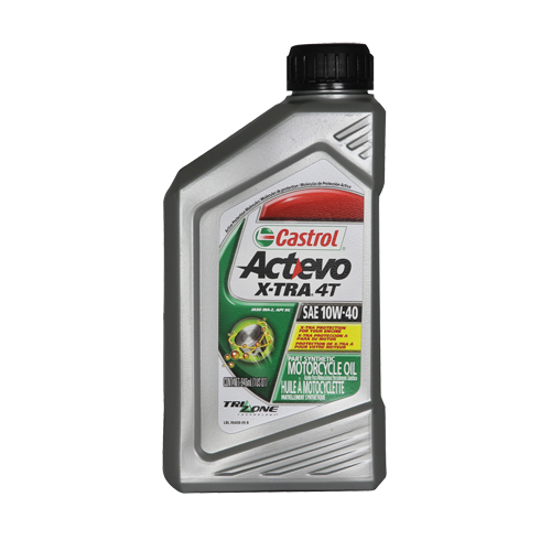 Huile pour moteur de moto 10W40 4T ACTEVO, 946 ml, Bouteille We Share Industrial Supply