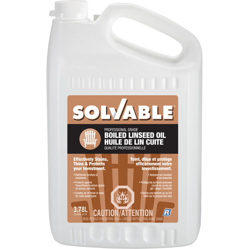 Huile de lin bouillie, Cruche, 3,78 L Volume net We Share Industrial Supply