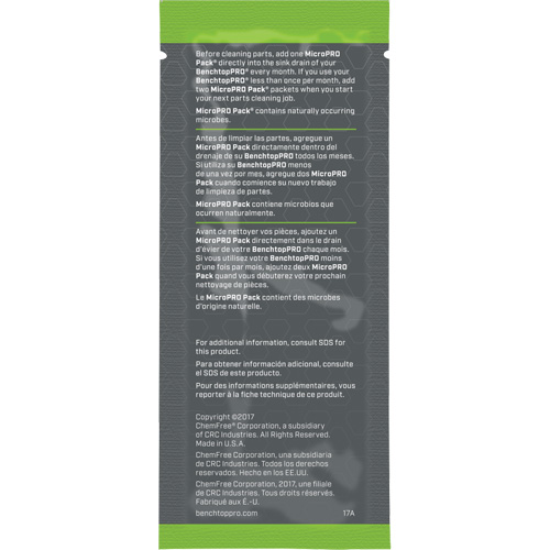 Agent nettoyant antimicrobien MicroPro Pack, 0,5 oz, Pochette We Share Industrial Supply