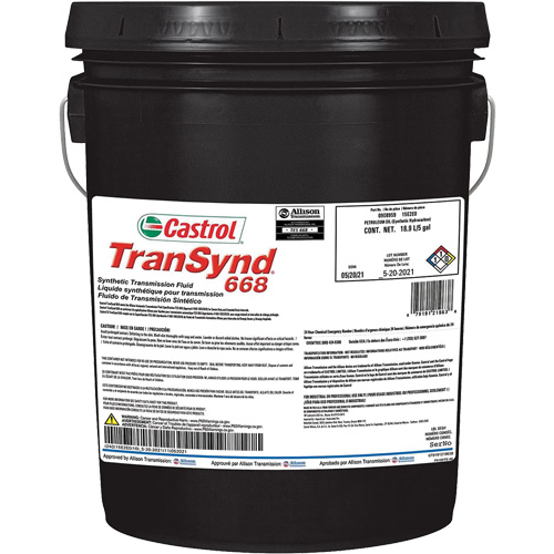 Liquide de transmission automatique enti&egrave;rement synth&eacute;tique TranSynd 668 We Share Industrial Supply