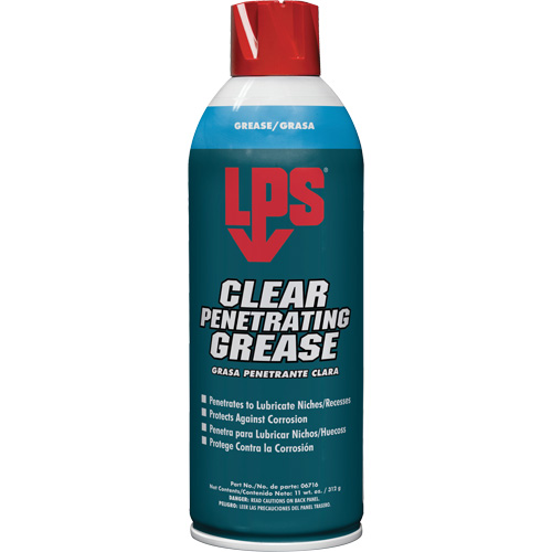 Graisse p&eacute;n&eacute;trante transparente, 11 oz, Canette a&eacute;rosol We Share Industrial Supply