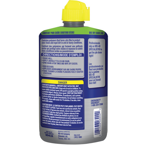 Lubrifiant sec pour chaîne de v&eacute;lo, Bouteille We Share Industrial Supply
