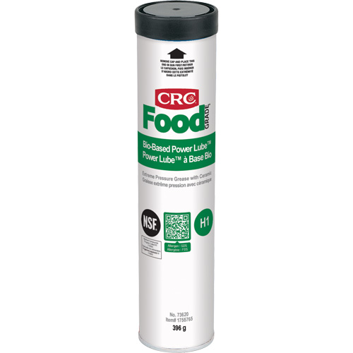 Graisse &agrave; pression extr&ecirc;me Power Lube biosourc&eacute; FoodGrade avec c&eacute;ramique, Cartouche We Share Industrial Supply
