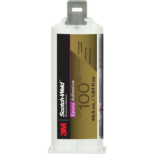Adh&eacute;sif Scotch-Weld, 1,64 liq. oz., Cartouche, Deux composants, Translucide We Share Industrial Supply