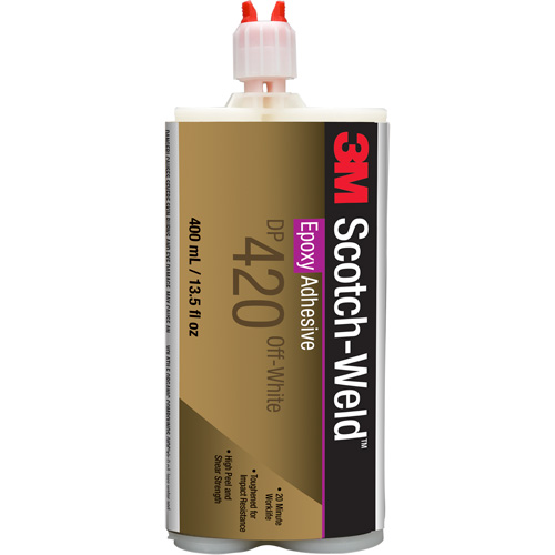 Adh&eacute;sif Scotch-Weld, 400 ml, Cartouche, Deux composants, Blanc cass&eacute; We Share Industrial Supply