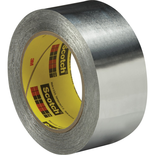 High-Temperature Aluminum Foil Tape, 2 mils Thick, 51 mm (2") x 55 m (180') We Share Industrial Supply