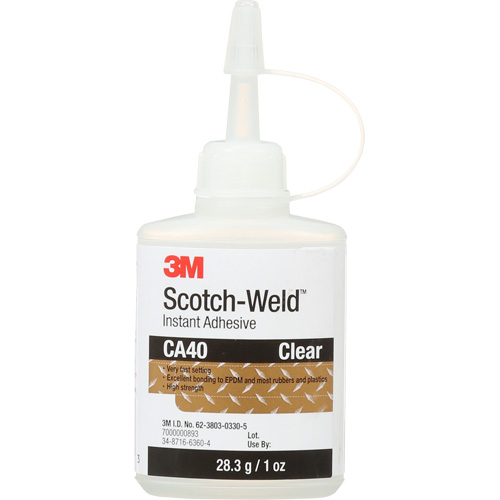 Instant Adhesive, 1 oz., Bottle, Yellow We Share Industrial Supply