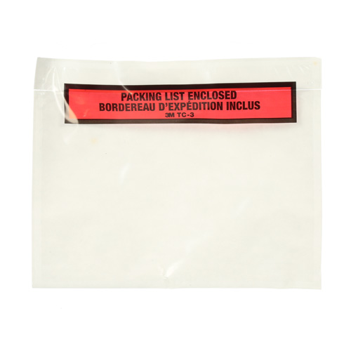 Pochette pour bordereau d'exp&eacute;dition, 7" lo x 5" la, Style Insertion par extr&eacute;mit&eacute; We Share Industrial Supply