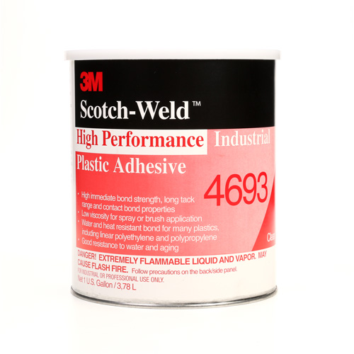Adh&eacute;sif en plastique industriel haute performance, 1 gal., Gallon, Jaune We Share Industrial Supply