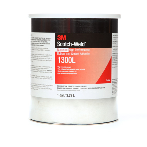 Adh&eacute;sif haute performance pour le caoutchouc et les joints, Gallon, Jaune We Share Industrial Supply