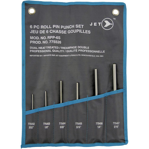 RPP-6S Roll Pin Punch Set, 6 Pieces We Share Industrial Supply