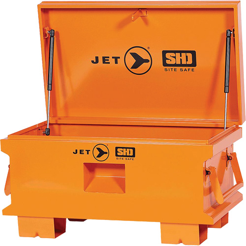 JSB-3219 Boîte de rangement d'outils de chantier pour usage tr&egrave;s intensif, 32-1/8" x 19" x 17-1/2", Acier, Orange We Share Industrial Supply