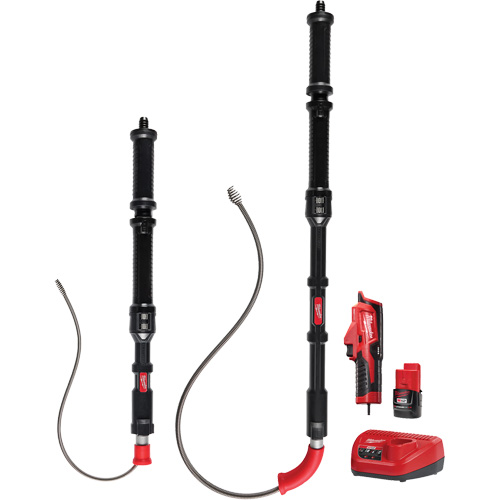 Ensemble de d&eacute;gorgeoir durinoir 2 outils M12 Trapsnake, &eacute;lectrique, Tulipe, 4'/6' Longueur du c&acirc;ble, 1/2"/3/8" Diam&egrave;tre du c&acirc;ble We Share Industrial Supply
