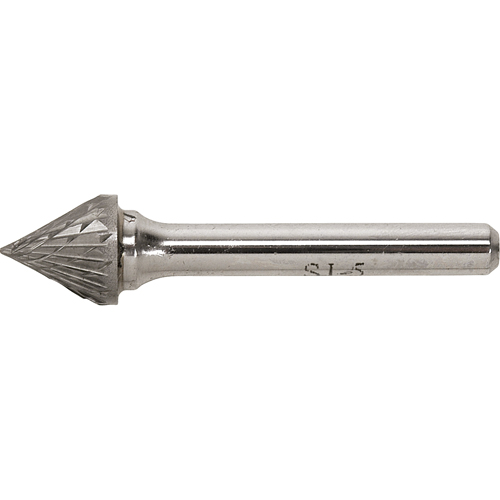 Fraise au carbure dur, SJ-3, 3/8" dia., 1/4" Tige, 5/16" Prof. de la coupe We Share Industrial Supply