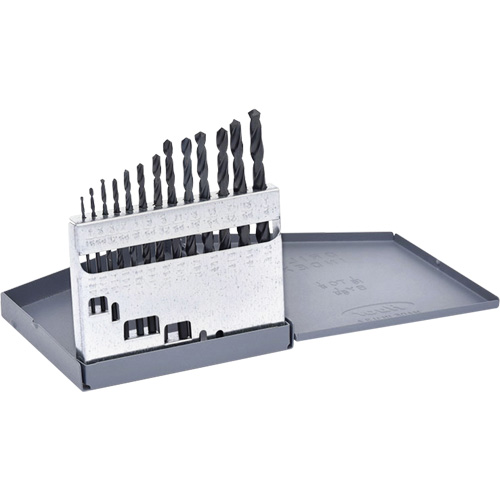 Jeu de forets courts Hyper, 13 morceaux, Acier rapide We Share Industrial Supply