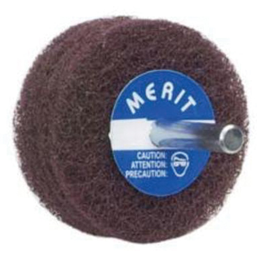 Abrasotex Non-Woven Disc Wheel, 3" Dia. x 1" W, 1/4" Arbor, Aluminum Oxide We Share Industrial Supply