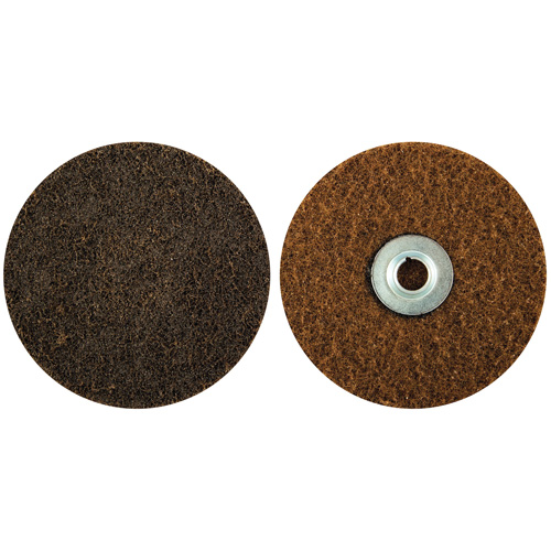 Disque de pr&eacute;paration de surface verrouillable &agrave; remplacement rapide, 5" dia., Grain Cors&eacute;, Oxyde d'aluminium We Share Industrial Supply