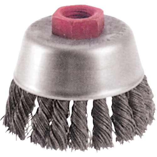 Brosses-boisseau &agrave; fils nou&eacute;s - Petites rectifieuses &agrave; grande vitesse, 2-3/4" dia. x 5/8"-11 arbre We Share Industrial Supply
