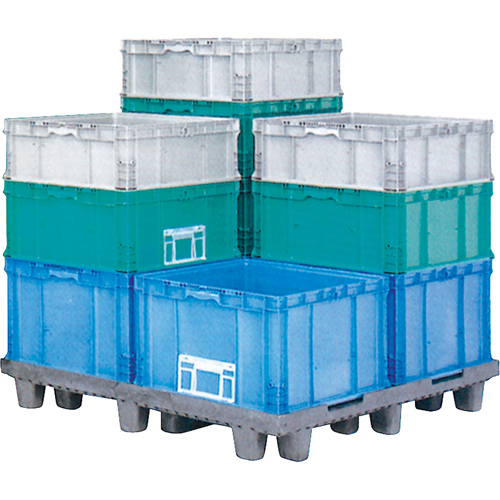 Syst&egrave;me de contenants d'exp&eacute;dition 4845 de StakPak Plus, 15" la x 24" p x 7,5" h, Vert moyen We Share Industrial Supply