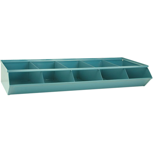 Sectional Bin Units, 100 lbs. Cap., 37" W x 15-1/2" D x 6" H, Blue We Share Industrial Supply