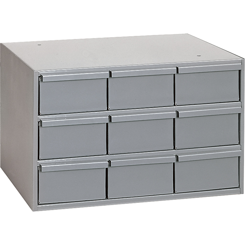 Casiers &agrave; tiroirs industriels, 9 tiroirs, 17-1/4" la x 11-5/8" p x 10-7/8" h, Gris We Share Industrial Supply