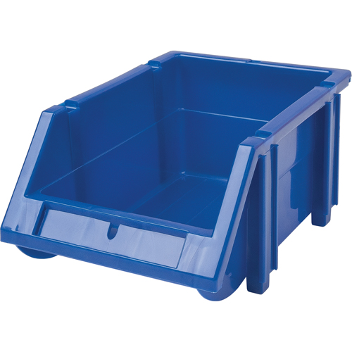 Bac empilable & &agrave; suspendre, 4-13/16" la, 3-3/16" h x 7-1/8" p, Bleu We Share Industrial Supply