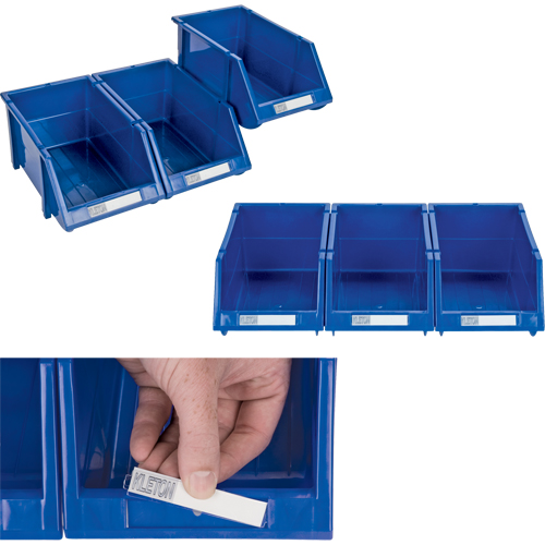 Stack & Hang Bin, 11-13/16" W x 7" H x 17-11/16" D, Blue We Share Industrial Supply