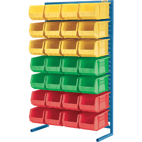 Stationary Bin Racks  -Single-Sided - Rack Only, 36" W x 12" D x 61" H We Share Industrial Supply