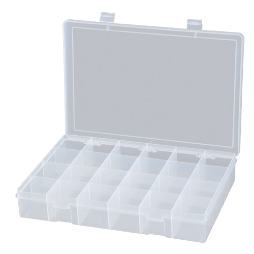Boîtes &agrave; compartiments compactes en polypropyl&egrave;ne, 13-1/8" la x 9" p x 2-5/16" h, 24 compartiments We Share Industrial Supply