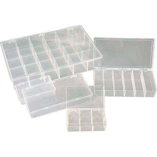 K-Resin Compartment Box, Plastic, 36 Slots, 6-9/16" W x 9-5/8" D x 1-1/2" H, Transparent We Share Industrial Supply