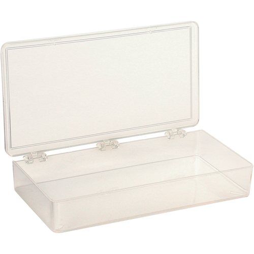Boîte &agrave; compartiments K-Resin, Plastique, 4" la x 8" p, 1-3/16" h, Transparent We Share Industrial Supply