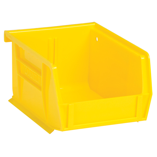 Bacs ultra empilable & suspendable, 4-1/8" la, 3" h x 5-3/8" p, Jaune We Share Industrial Supply