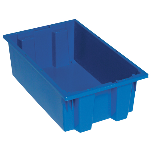 Stack & Nest Totes, 12" x 23.5" x 15.5", Red We Share Industrial Supply