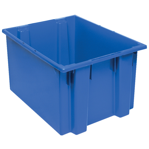 Stack & Nest Totes, 13" x 23.5" x 19.5", Blue We Share Industrial Supply