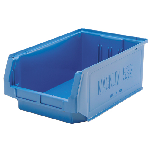 Giant Stacking Containers, 12.375" W x 19.75" D x 7.875" H, Blue We Share Industrial Supply