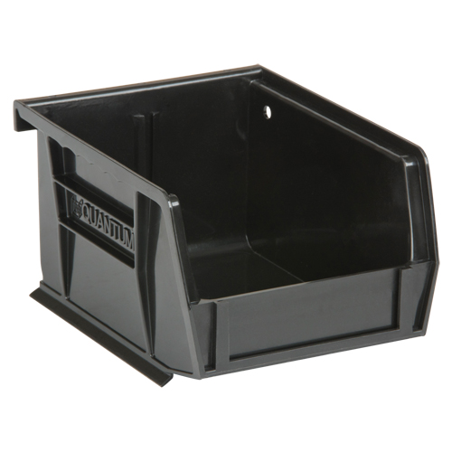 Bacs ultra empilable & suspendable, 4-1/8" la, 3" h x 5-3/8" p, Noir We Share Industrial Supply