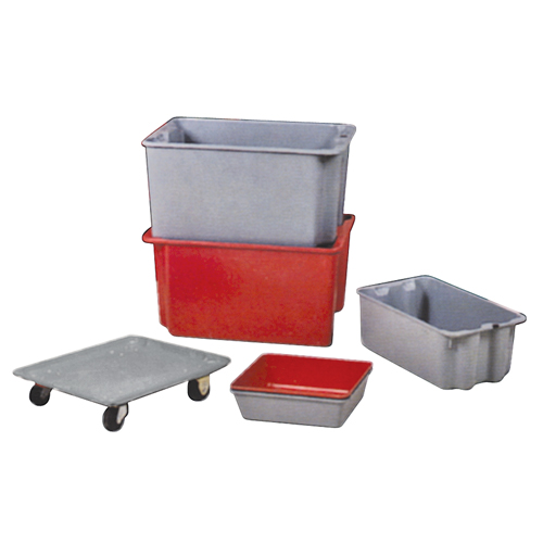 Stack-N-Nest&reg; Plexton Containers, 14.8" W x 24.3" D x 5.1" H, Red We Share Industrial Supply