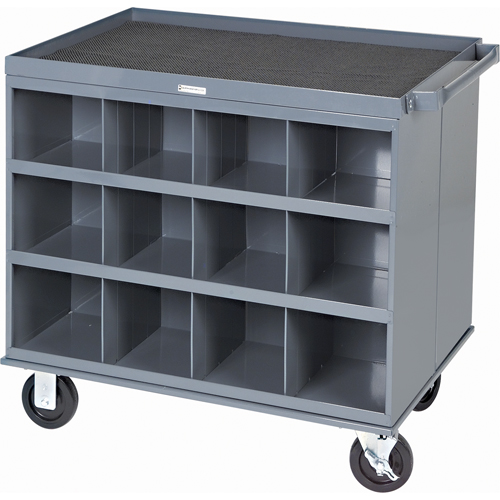 Heavy-Duty 2-Sided Mobile Carts/Work Stations, 1000 lbs. Capacity, 34" x W, 32" x H, 24" D, All-Welded We Share Industrial Supply